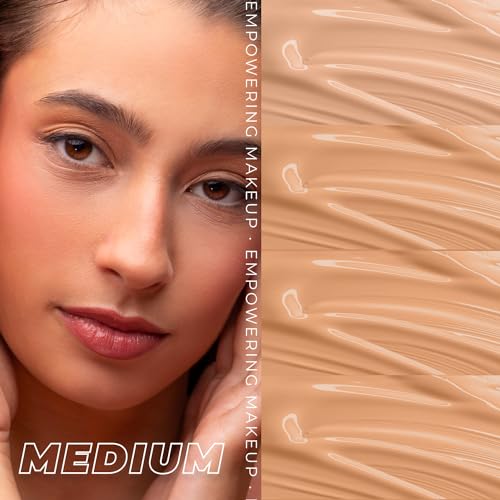 Image of Lamel- Oh my Clear Face Foundation 407- Medium Tan | Contains tea tree extract and salicylic acid |Controls sebum production |Anti-blemish formula |SPF 15 |Oil-free foundation | 40ml