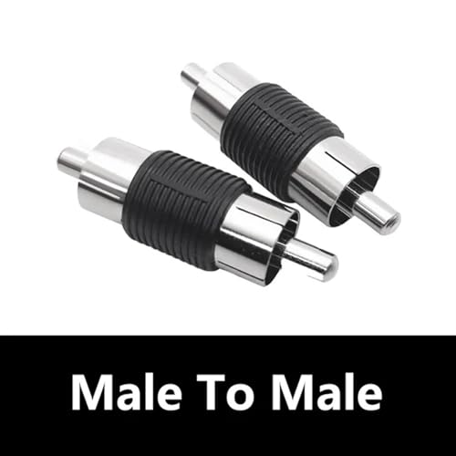 Conector RCA macho a macho de níquel para una conversión de audio sin pérdidas 3
