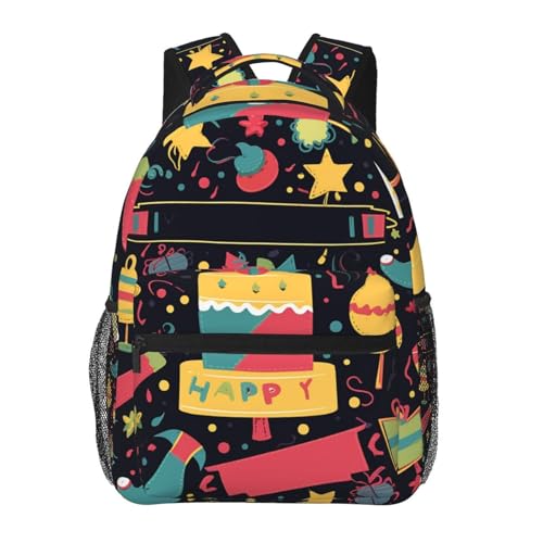 Sac à dos ordinateur portable Happy Birthday idéal pour trajets professionnels