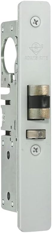 Adams Rite 4510 Standard Duty Deadlatch, Flat Faceplate, 1-1/8" Backset, RH or LHR Handling for Flat 4-5/8" Mortised Strike, Clear Anodized