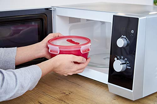 Emsa N1060500 Clip & Micro Contenitore Per Microonde, Colore: Rosso, Rotondo - 3