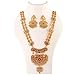 JewarHaat Indian Bollywood Kundan Polki Ad Cz Gold Tone Jewelry Set for Women (Long Set)