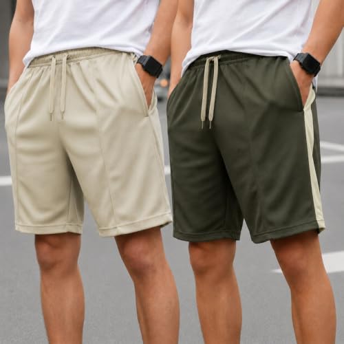 Image of Mack Jonney Men's Shorts Pack of 2 | Comfortable Casual, Sports & Lounge Shorts for Men | Regular Fit-MJ .3