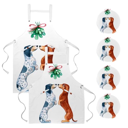 Tablier de serveuse pour restaurant bistrot et bar avec broches taille One Large