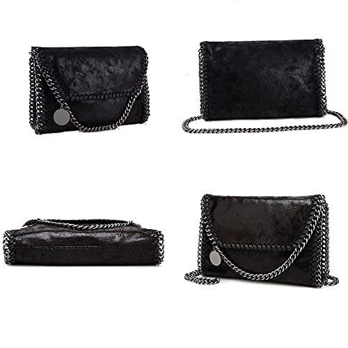 Image of Beatfull Designer Chain Shoulder Purse for Women Soft Leather Quilted Clucth Fashion Message Crossbody bag