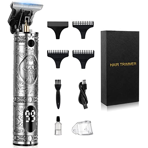 Bakoor Hair Clippers For Men, Professional Hair Trimmer For Men, Zero Gapped Trimmers Cordless Rechargeable Edgers Clippers For Hair Cutting, T-Blade Trimmer With Led Display, Gift For Men #TOP1