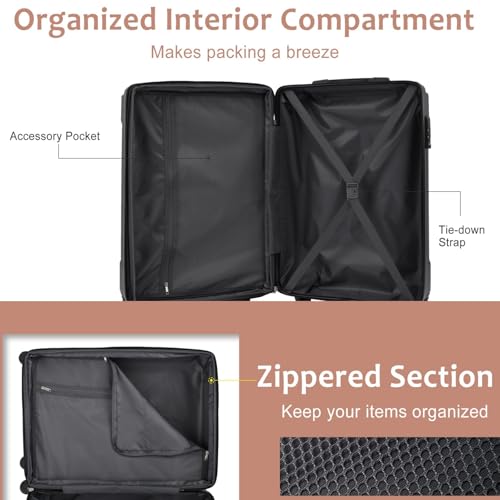 24 Inch Lightweight Expandable Hard Shell Suitcase