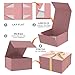 Gift Box 8x8x4 Inch with Magnetic Closure Lid Pink Gift Boxes For Presents,Bridesmaid Gifts Box,Birthday Gift box,Luxury for Gift Packaging, Magnetic Gift Box for Wrapping Gifts(Pink)