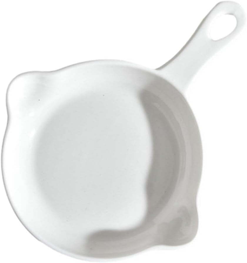 Simple and creative double-ear baking pan ceramic rectangular solid color single handle baking pan -9 inch square with handle