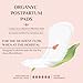 Organyc Hospital Postpartum Pads, 100% Certified Organic Cotton Inside and Out for Women, for First Days After Delivery, 12 Counts