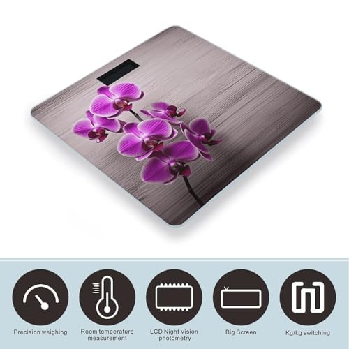 Báscula digital de baño con vidrio templado 400 lb miniatura 3