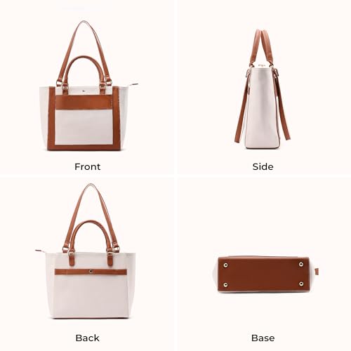 Image of Symbol Premium Women's Tote Hand Bag crafted from Imported PU | Stylish | Office Use - 14 inch Laptop