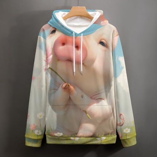 Sweat rose cochon taille S : le pull doux qui résout le manque de confort