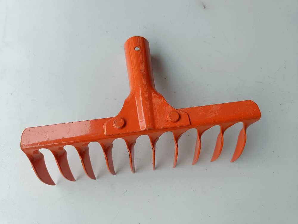FTE 12-Teeth Hand Cultivator Rake Without Handle |Garden Rake Orange | 12 teeth | Durable and easy to use | Dimensions: 28 x 14.5 x 10 cm (B0B5DPKQRY) Amazon Price History, Amazon Price Tracker