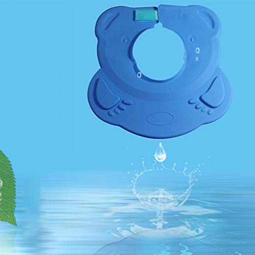Boné de chá de bebê EXCEART com viseira de silicone para chá de bebê, chapéu de xampu ajustável para
