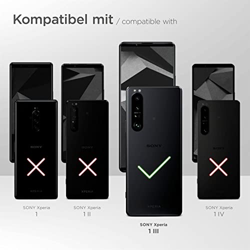 Étui Sony Xperia 1 III moex en cuir végétalien noir