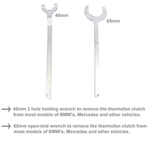 8MILELAKE Water Pump Fan Clutch Holder Tool Kit Compatible for Mercedes Benz BMW