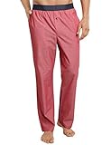 Schiesser Herren Schlafanzughose Hose Lang, Rot (Rot 500), Small (Herstellergröße 048)