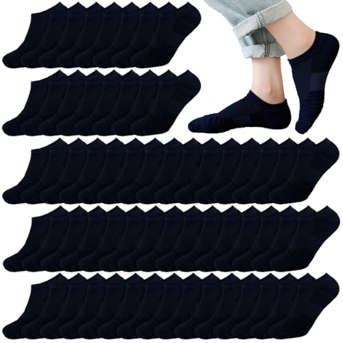 Image of 12-30 Pairs Low Cut Ankle Socks for Men Thin Breathable Casual No Show Athletic Socks Bulk