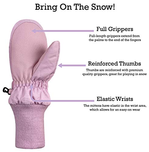 N'Ice Caps Kids Waterproof Snow Mittens Cute Animals Boys Girls Cold Weather Thinsulate4