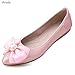Pink Women's Foldable Ballet Flats Casual Rhinestone Sparkly Wedding Ballerina Shoe Comfort Slip on Flat Shoes Size 8.5