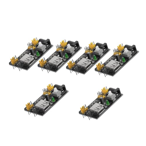 Módulo de alimentación para breadboard de 6 piezas, compatible y práctico para laboratorio 2