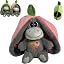 Peluche Âne Respirante - 30 Berceuses, Lumières, Mouvement Calmant, Veilleuse 28 Cm, Cadeau Bébé