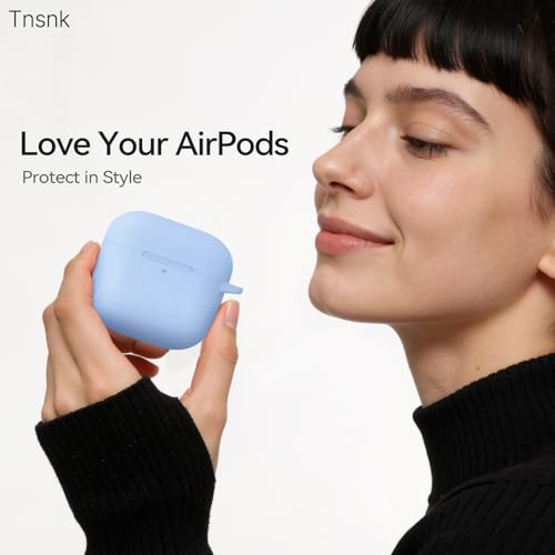 for AirPods 4 Case with Magnetic Cover, TNSNK Silicone AirPod 4 Case Cover Compatible with Apple Airpods 4th Gen 2024, Shockproof Protective Cases for Women Girly with Cleaner Kit and Keychain by TNSNK - Used condition - Image 4