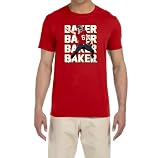 Red Tampa Bay Baker Mayfield Text Pic T-Shirt Adult Medium