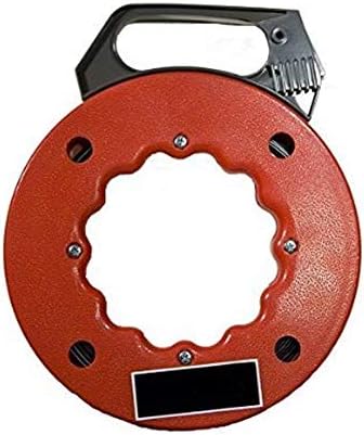 75" Fish Tape Durable Handle Wire Puller Impact Case Electrical Tape