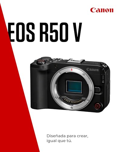Canon EOS R50 V - (Cuerpo de Cámara) para Vlogging Compatible con Objetivos Canon RF | Creadores de Contenido, Vlogs y Viajes | Conexión por Bluetooth - imagen 2