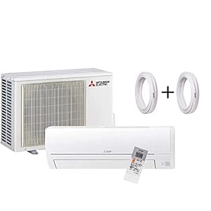 Mitsubishi airconditioning DC inverter monosplit R32 afstandsbediening MSZ-HR25VF 9000 BTU + koperen buizen 1/4″ + 3/8″ 6 Metri (6+6)