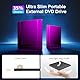 External CD DVD Drives, External CD DVD +/-RW Drive USB 3.0 CD Burner External Drive,DVD Reader Writer ROM Drive Compatible with Laptop Desktop Mac,Windows 11/10/8/7 (Ultra-Slim) ﻿