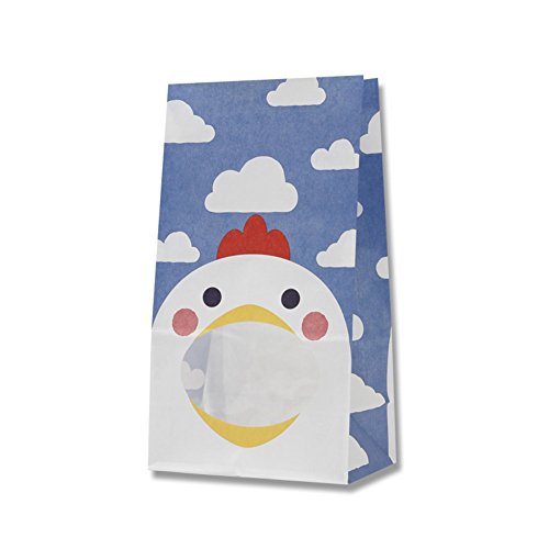 HEIKO Heiko Paper bag with a window Pakkun bag Chicken (NO.4) (Pack of 50 sheets) (japan import) MADO-07