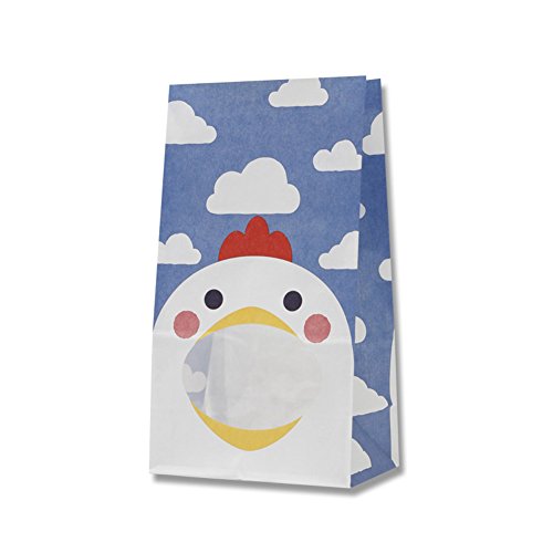 Sac en papier avec une fenêtre Heiko Pakkun Poulet No.4 x50