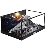 Cette vitrine en acrylique est spécialement conçue pour le modèle Lego75394 Star Annihilator, le design unique de la vitrine peut correspondre parfaitement à votre Lego et économiser plus d'espace de rangement. Dimensions : 49,8 x 34,8 x 19,8 cm