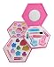 Petite Girls Sun Hexagon Shaped Cosmetics Play Set - Fashion Makeup Kit for Kids