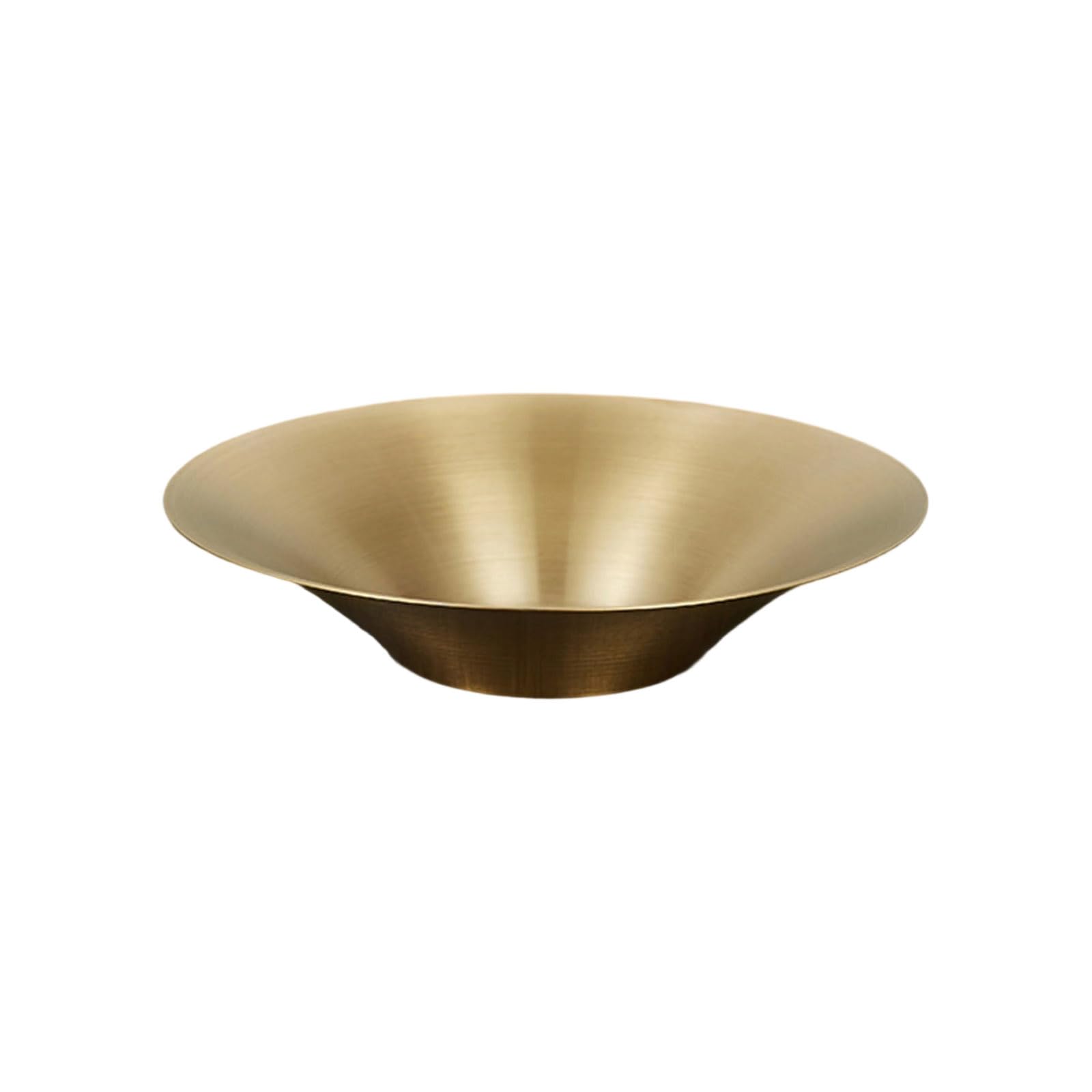 Obotsnoi Simple Round Metal Fruit Platter Sturdy Rustproof Kitchenwares Kitchens Fruit Container for Home Restaurant Use Easy Cleaning Nonrust Tray