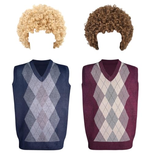 Lumithence Halloween Cosplay Costume with Afro Fluffy Wigs product image