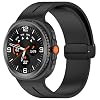 Sport Band Compatible with Samsung Galaxy Watch 8 40mm/44mm/Classic 46mm 2025, Soft Silicone Strap with Magnetic Buckle for Men Women (Black)