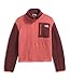 THE NORTH FACE Women's Yumiori Quarter Zip Jacket | Lightweight Fleece Coat with Embroidered Logo, Secure Zip Chest Pocket, Mars Dust/Sumac/Solar Flare, Large