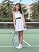 Girls White and Blue Pleated Tennis Golf Dress Junior Netball Dance Cheerleading PaddleTennis Sportswear (12-13 Year Old)