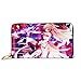 Produktbild XCNGG Schwertkunst Online Anime Brieftasche Brieftasche Herren und Damen Leder Kreditkartenetuis sind einzigartig angepasst, DIY angepasst, Trendige Coole Brieftaschen, Unisex