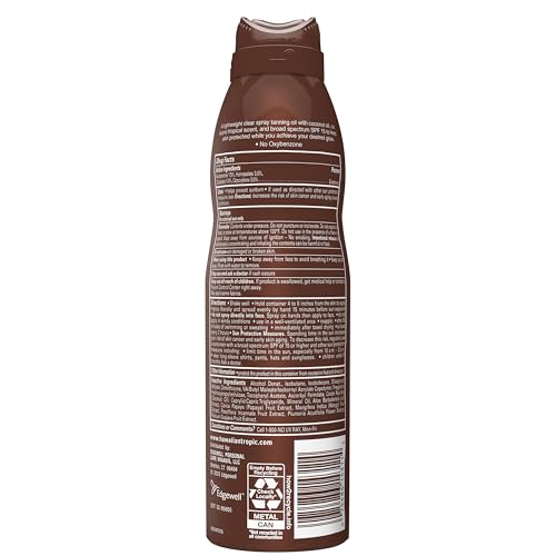 Hawaiian Tropic Dry Tanning Oil Spray Sunscreen SPF 15, 6 Oz - image 8