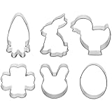 Ensemble d'emporte-pièces mignons : idéal pour la confection de biscuits, notamment de pâques, et utilisable dans la pâte à modeler, la pâte polymère, etc. moule à biscuits ménager