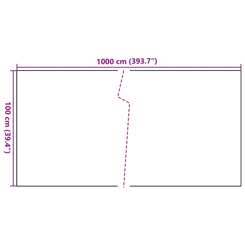 Paravent de Balcon Anthracite 1000x100 cm résine tressée,Quincaillerie,Clôtures & barrières,Panneaux de clôture,7.85 kg-156249