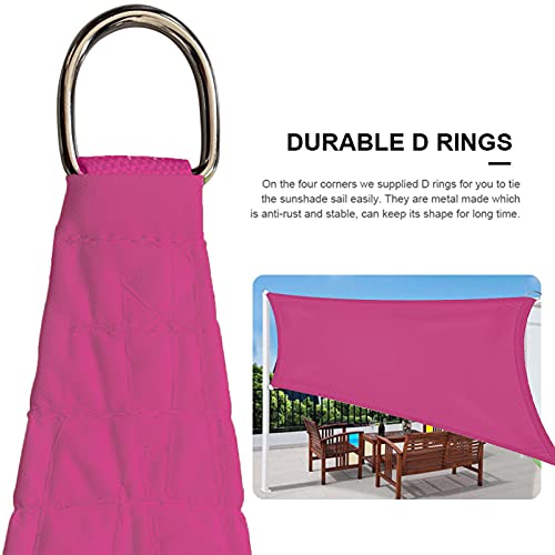 Voile d'ombrage rectangulaire 4x6m extérieur imperméable pour auvent de terrasse - 4
