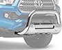 Barricade 3.50-Inch Bull Bar with Skid Plate and 20-Inch Dual Row LED Light Bar; Stainless Steel Compatible with 16-23 Tacoma