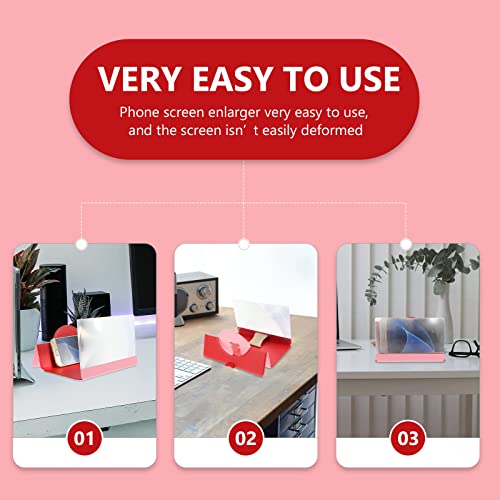 PRETYZOOM Amplificador de tela para telefone multifuncional com suporte de telefone e amplificador d
