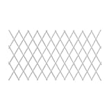 JIANFEI-weilan Gartenzaun Steckzaun, Skalierbare Pflanzen Weinstock Klettern Regale Innen/Außen Garten Raster Ornamente Tiere Barriere Partition 2 Farben (Color : White, Size : 250X62CM)
